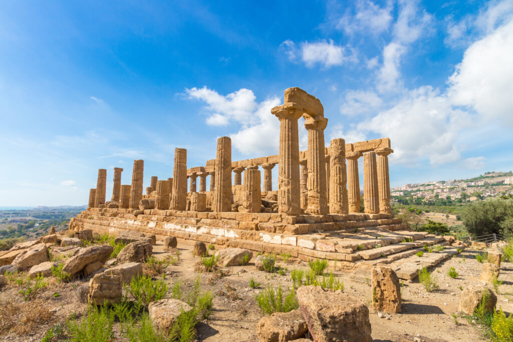 Unesco-Kulturerbe Tal der Tempel in Agrigento.