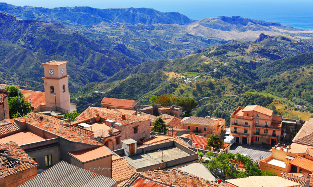 The village of Bova in the Province of Reggio Calabria in Italy