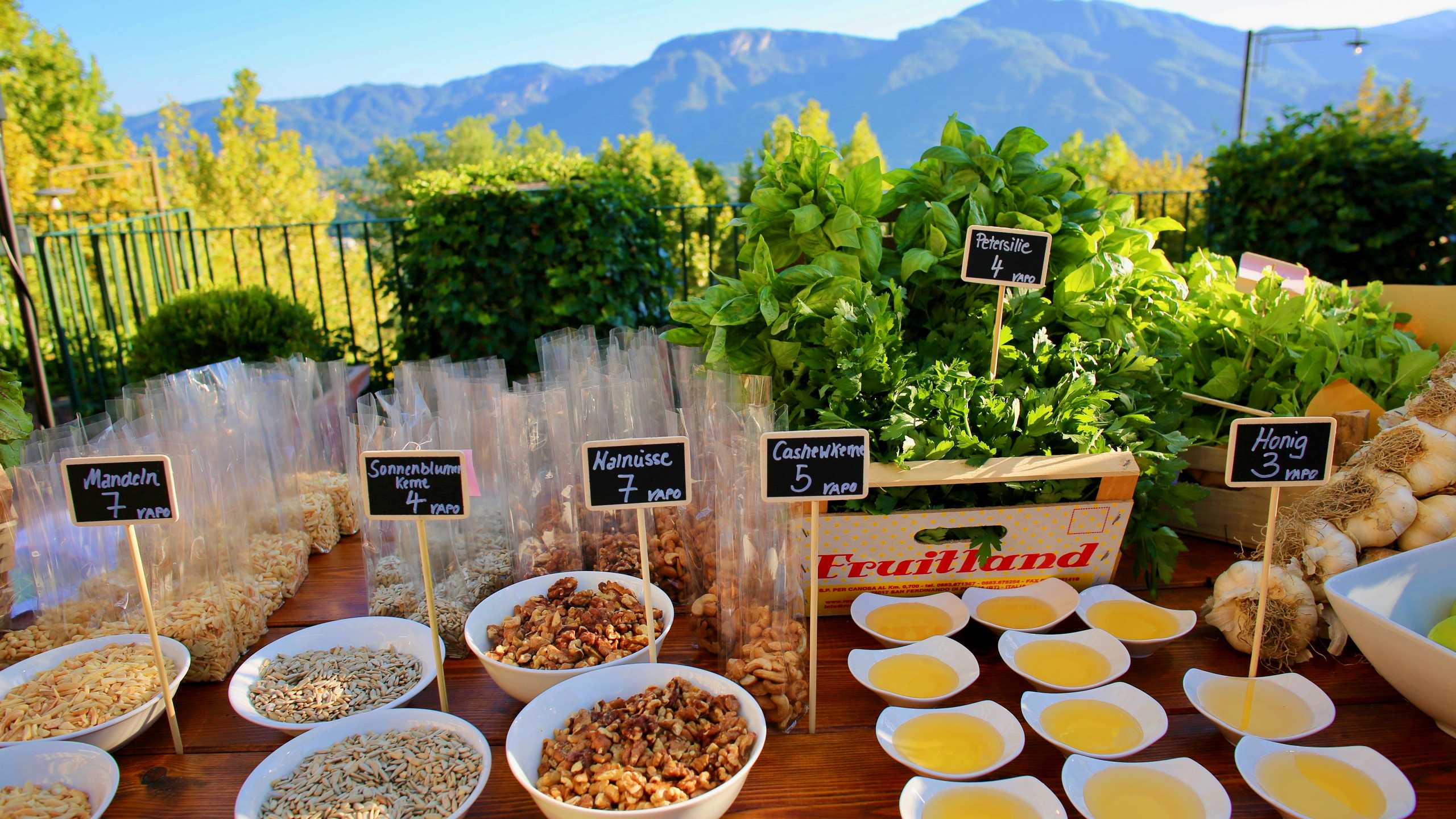 The ingredients for the Italian Pesto Cooking Challenge