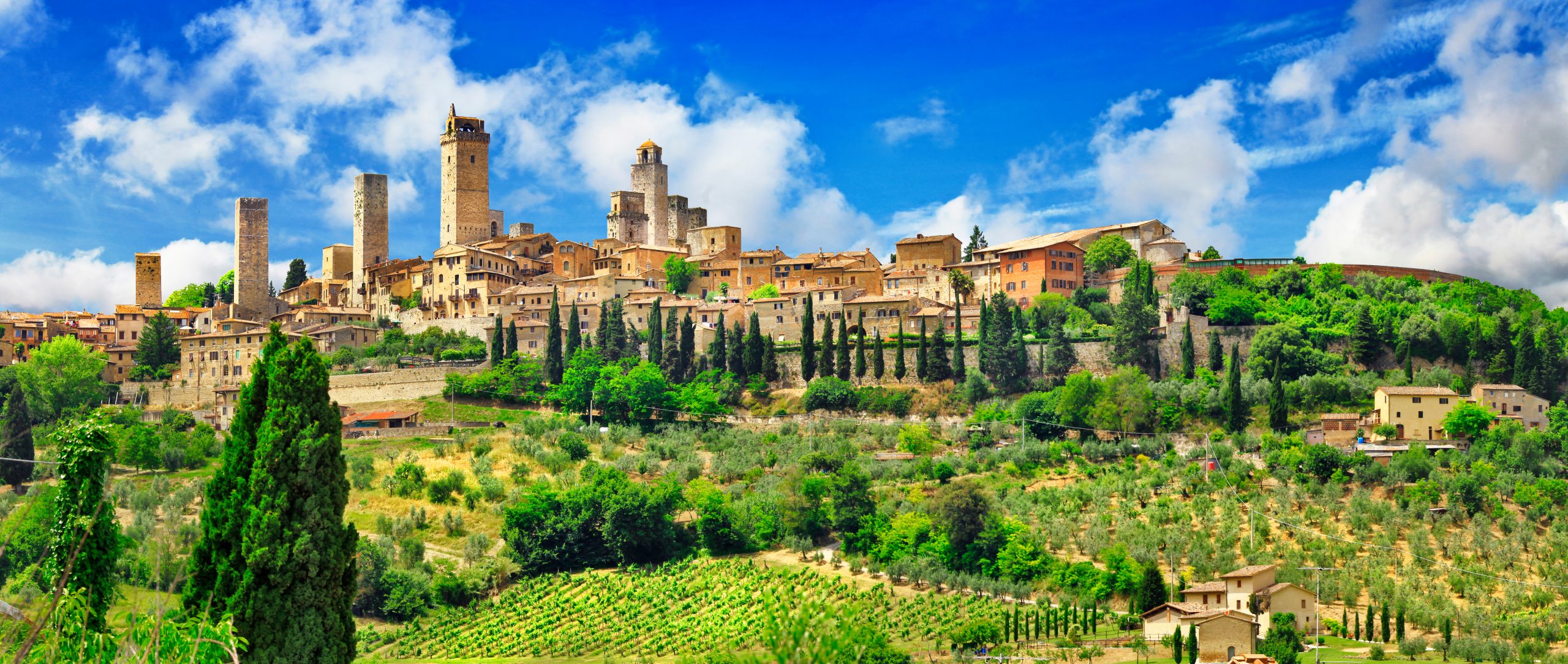 Beautiful San Gimignano, Tuscany, Italy.