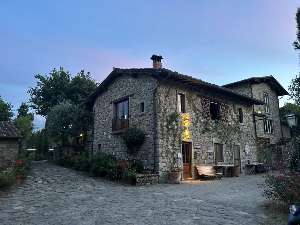 Stone house in Tuscany, Italy.